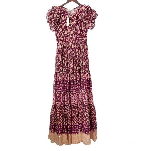 Nwt ULLA JOHNSON Umbra Dress in Bordeaux 2 - Picture 4 of 15